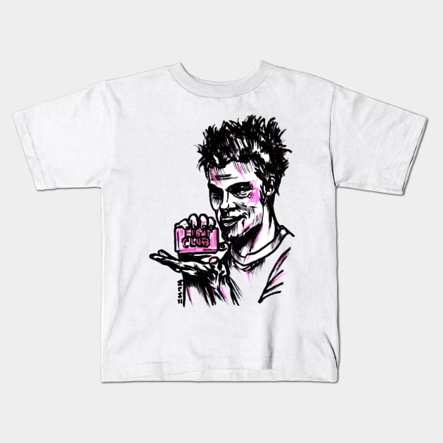 Durden Fight Club Soap Kids T-Shirt by sketchnkustom